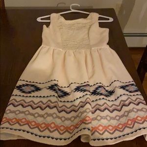Cream white girls dress size XS